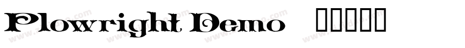 Plowright Demo字体转换